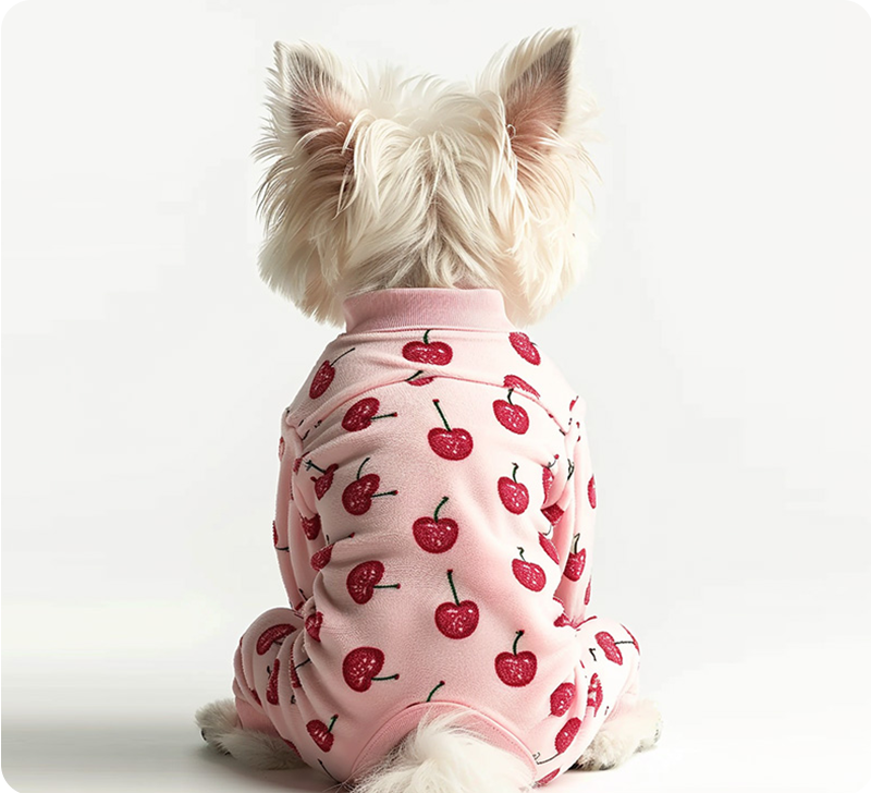 Pet Dog Pajamas by Knitted Fabric